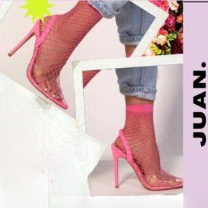 Cape Robbin Jaun Fishnet Heels